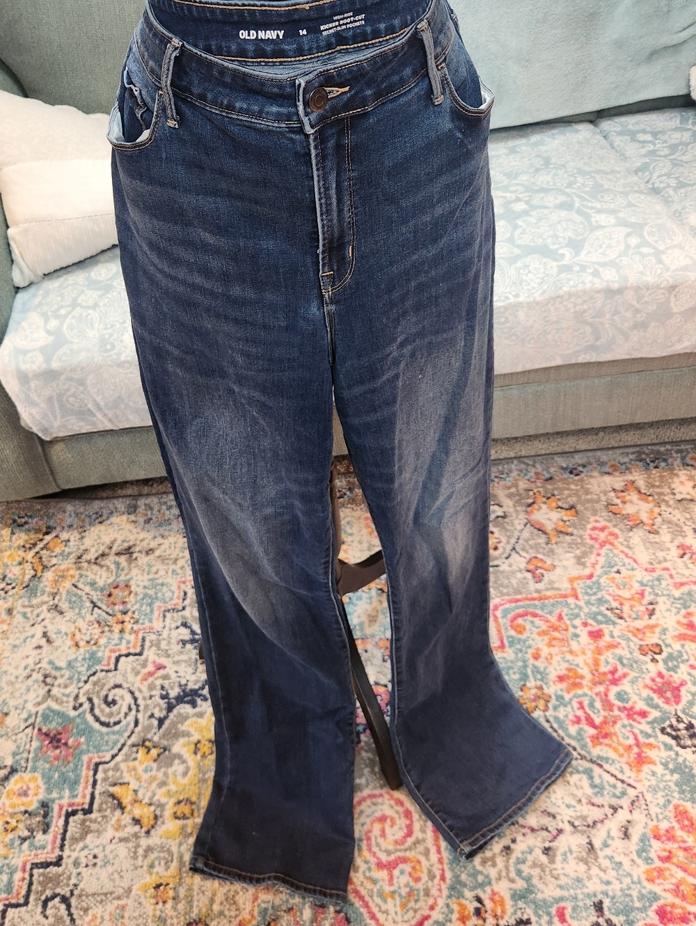 Old Navy Women's High Rise Bootcut Jeans 14 Tall